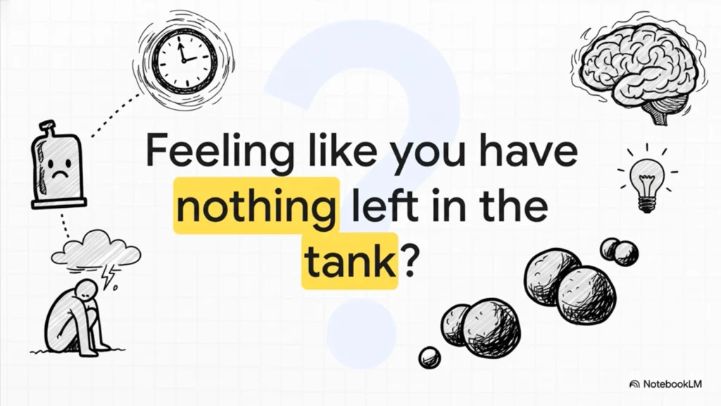 Thumbnail image for a video about the root cause of depression and burnout.